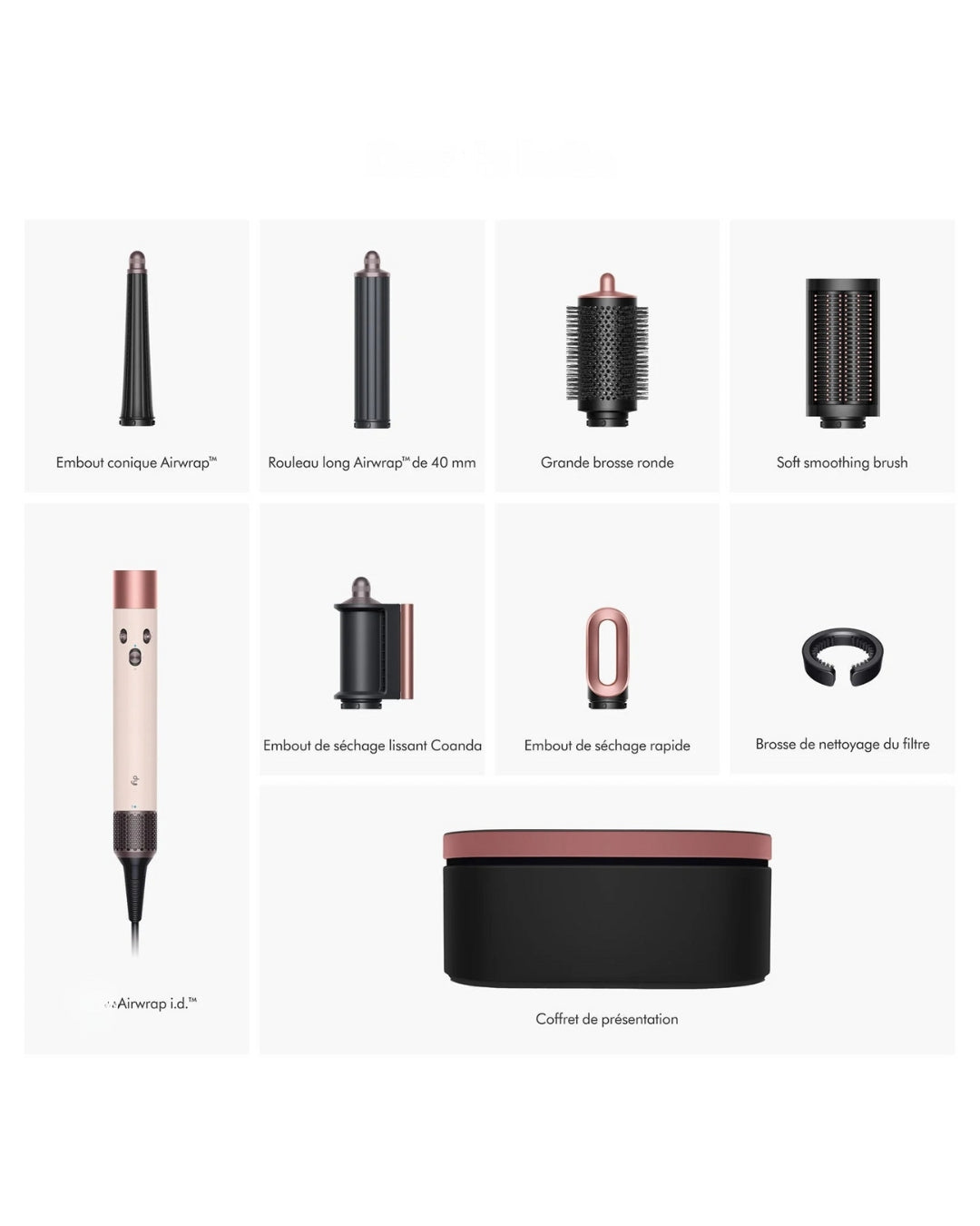 Airwrap I.D Multi-Styler - Straight to Wavy Hair (Ceramic Pink)