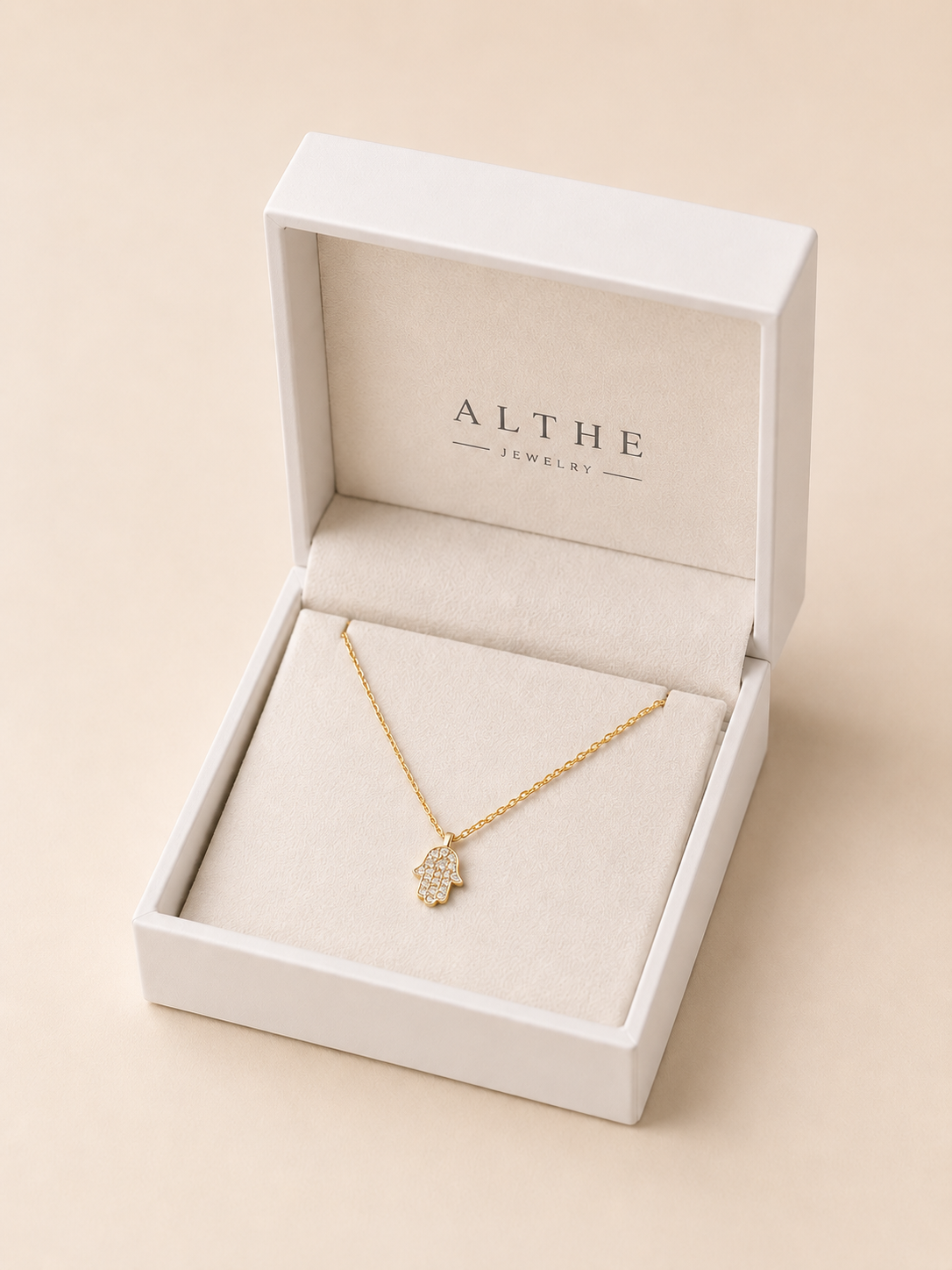 Minimalist Fatima Hand Necklace