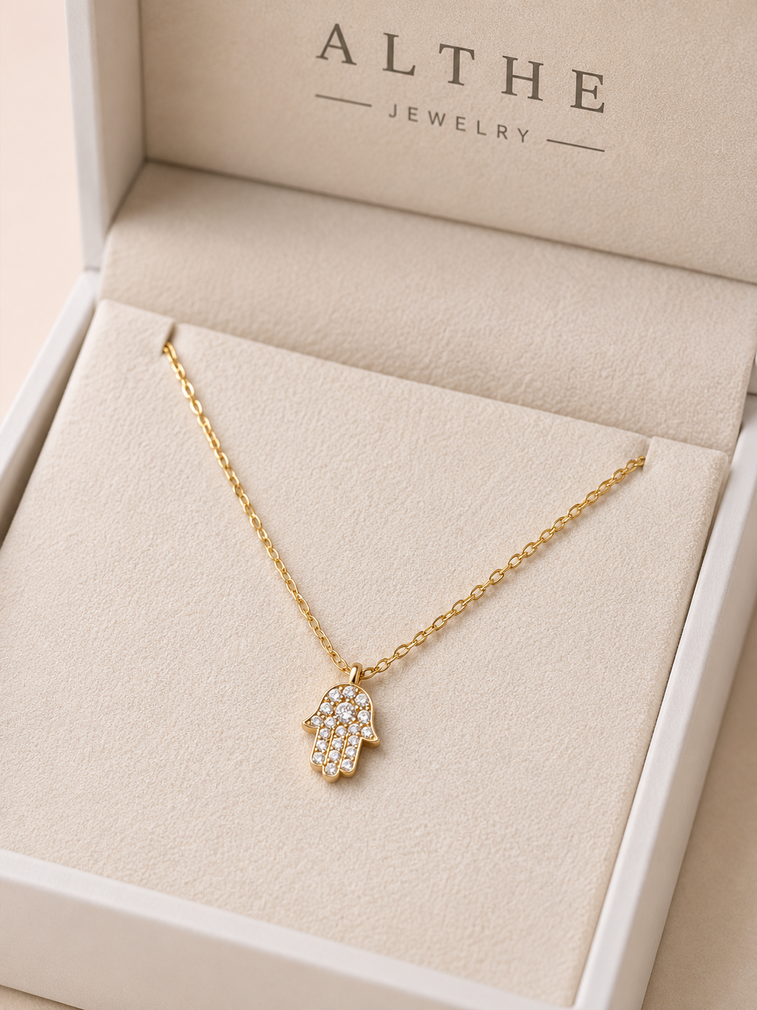 Minimalist Fatima Hand Necklace