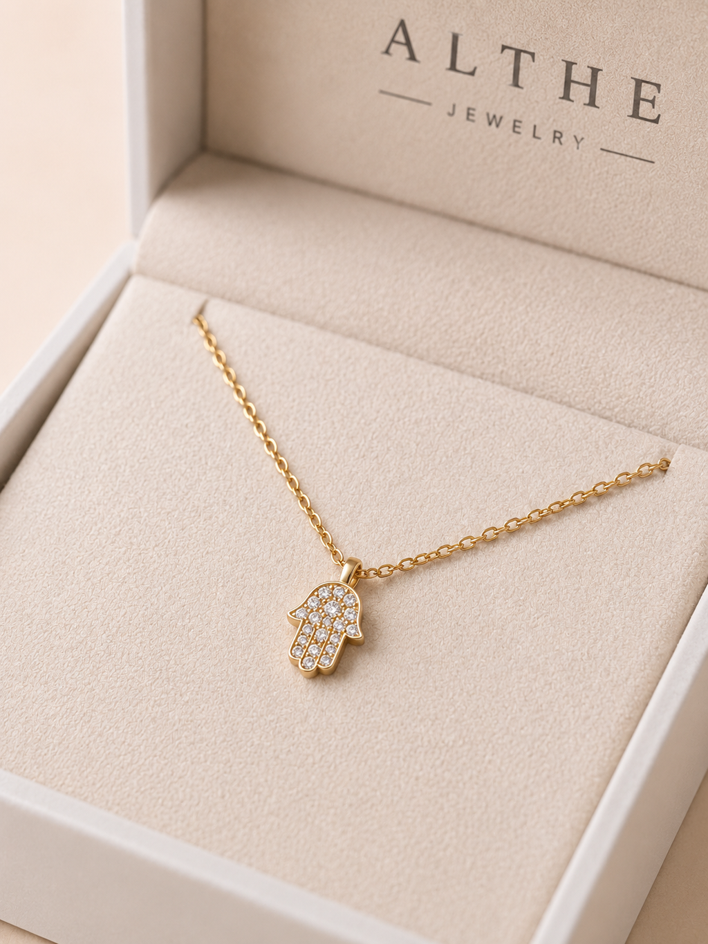 Minimalist Fatima Hand Necklace