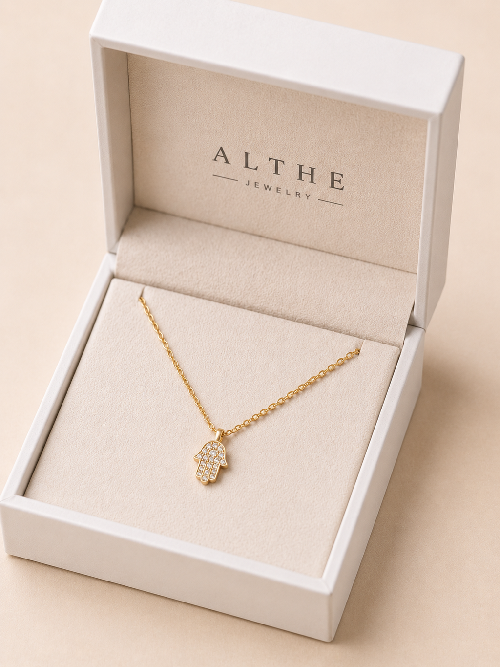 Minimalist Fatima Hand Necklace