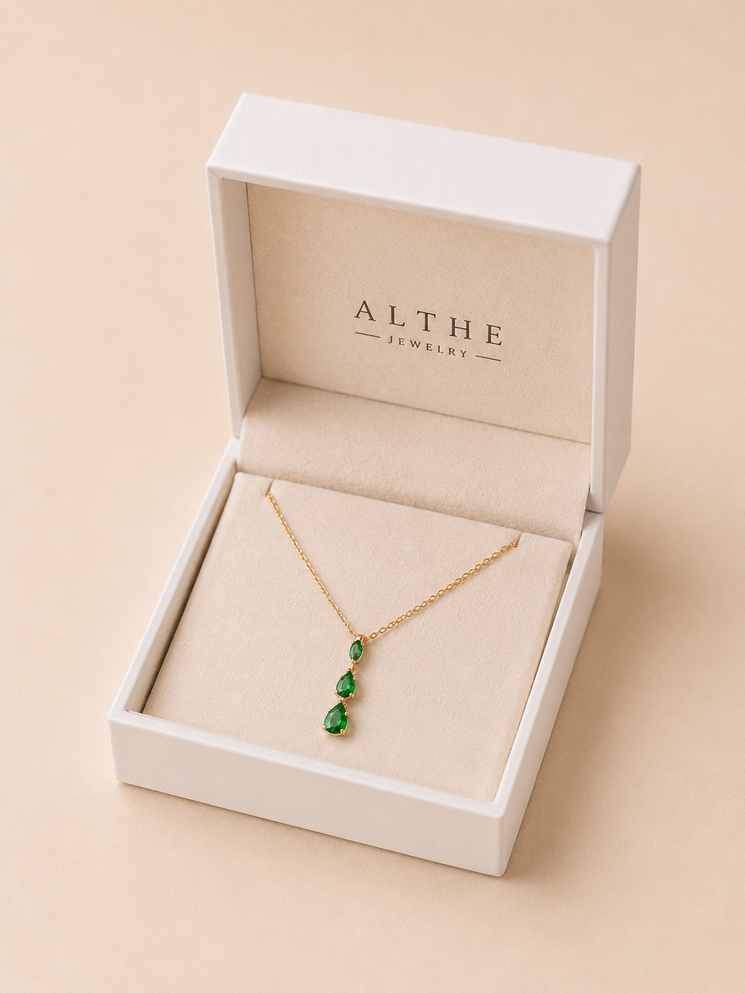 Soft Emerald Necklace