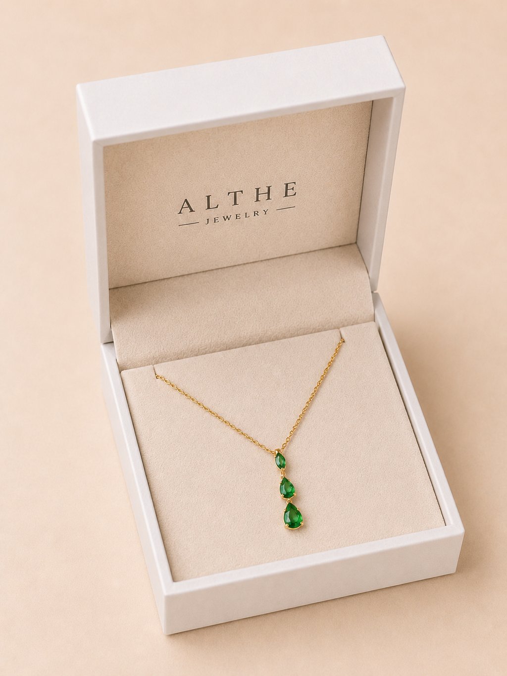 Soft Emerald Necklace