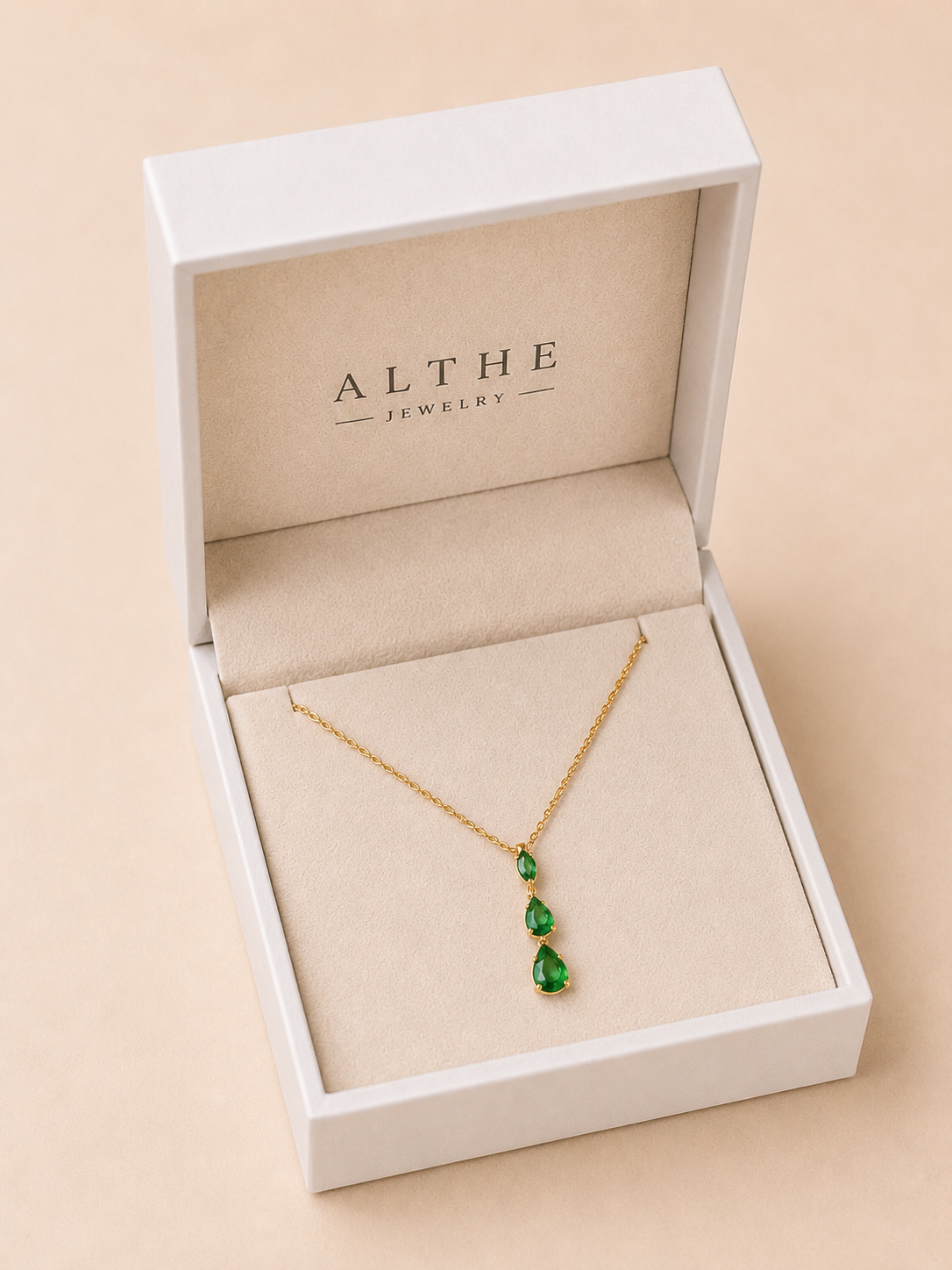 Soft Emerald Necklace