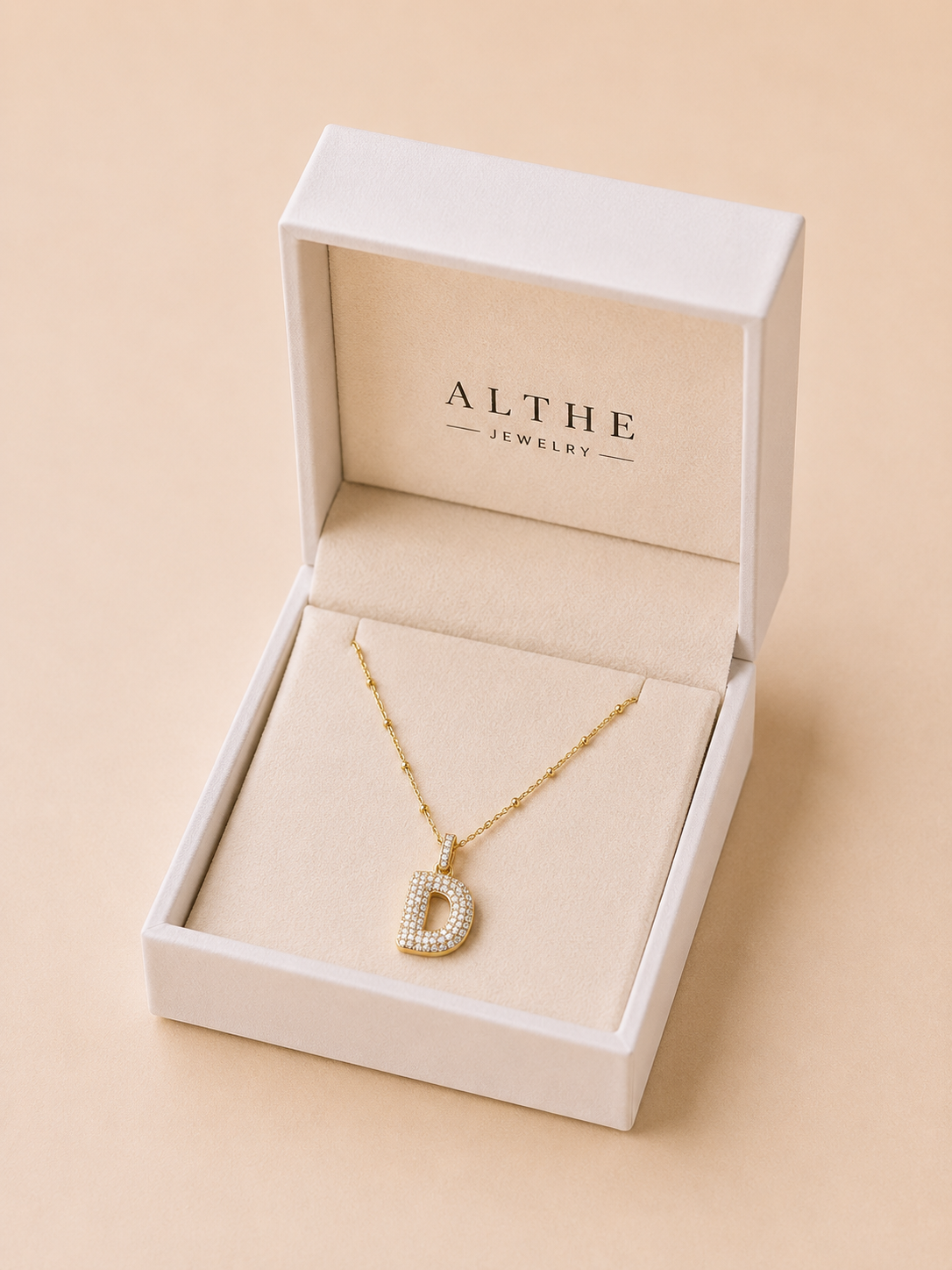 Bubble Initial Necklace