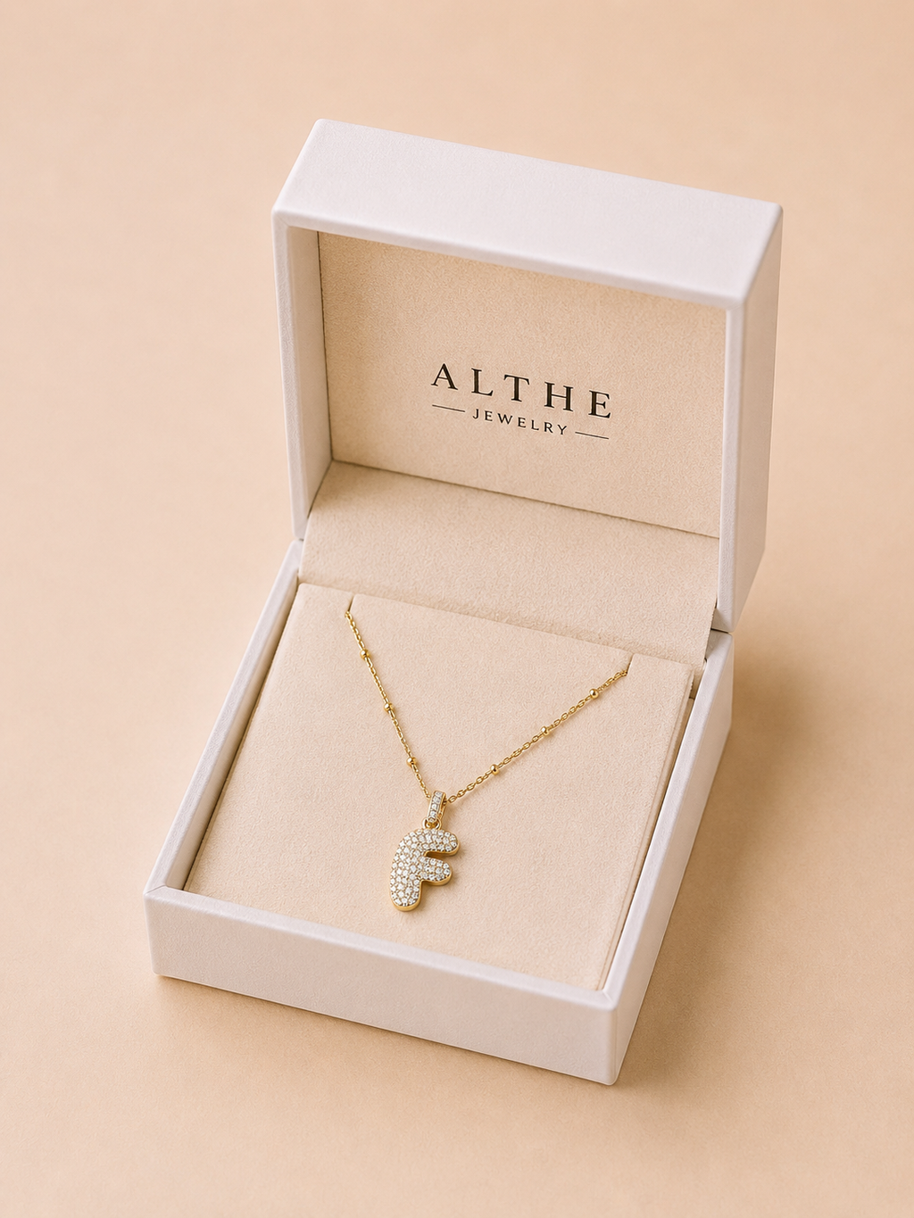 Bubble Initial Necklace