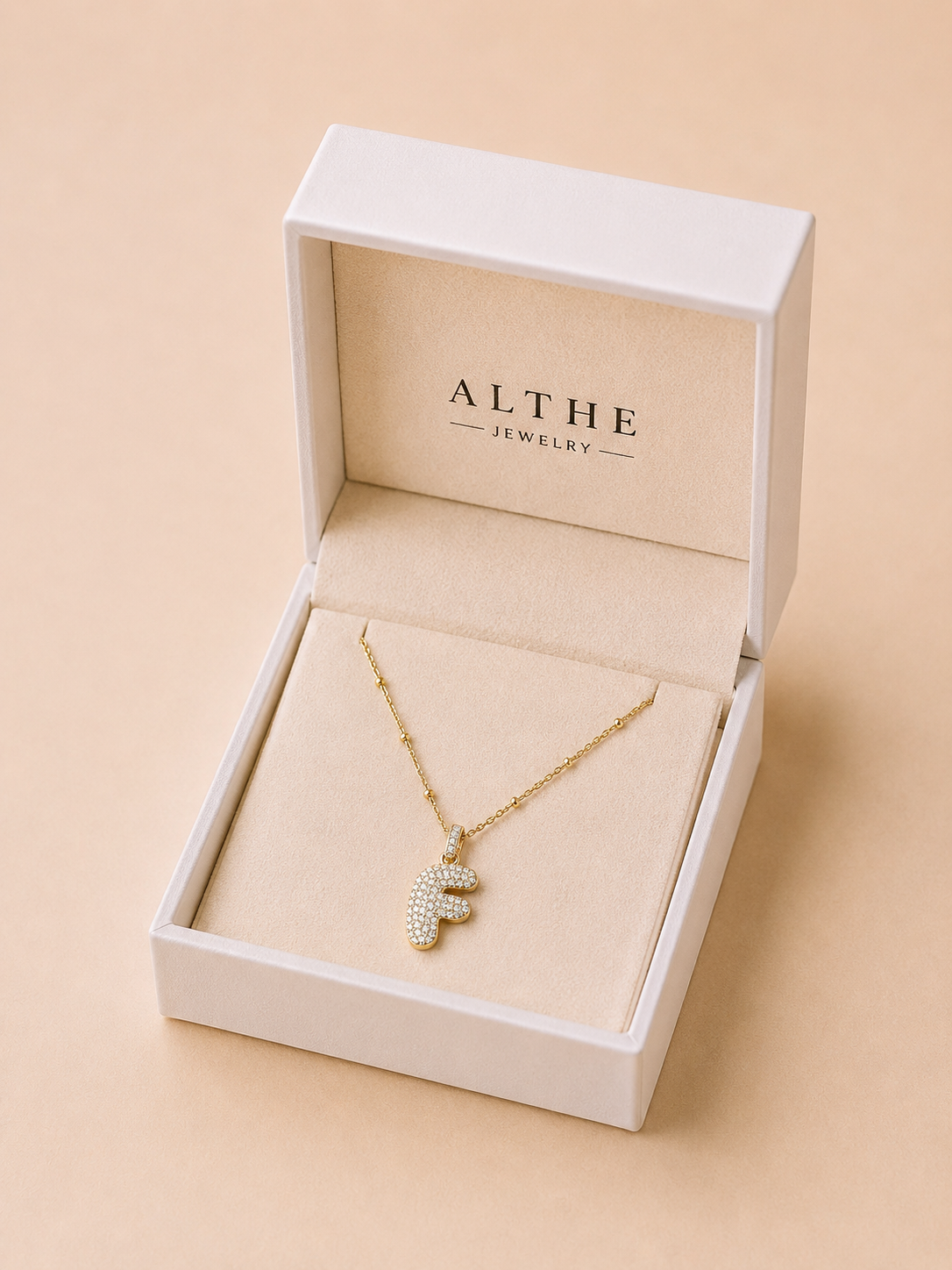 Bubble Initial Necklace
