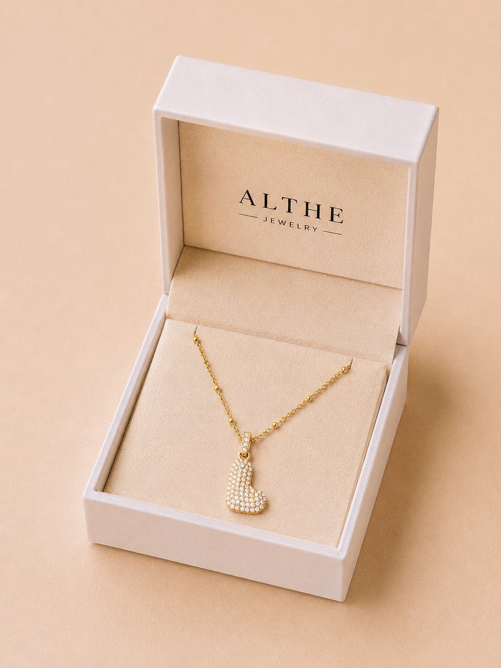 Bubble Initial Necklace