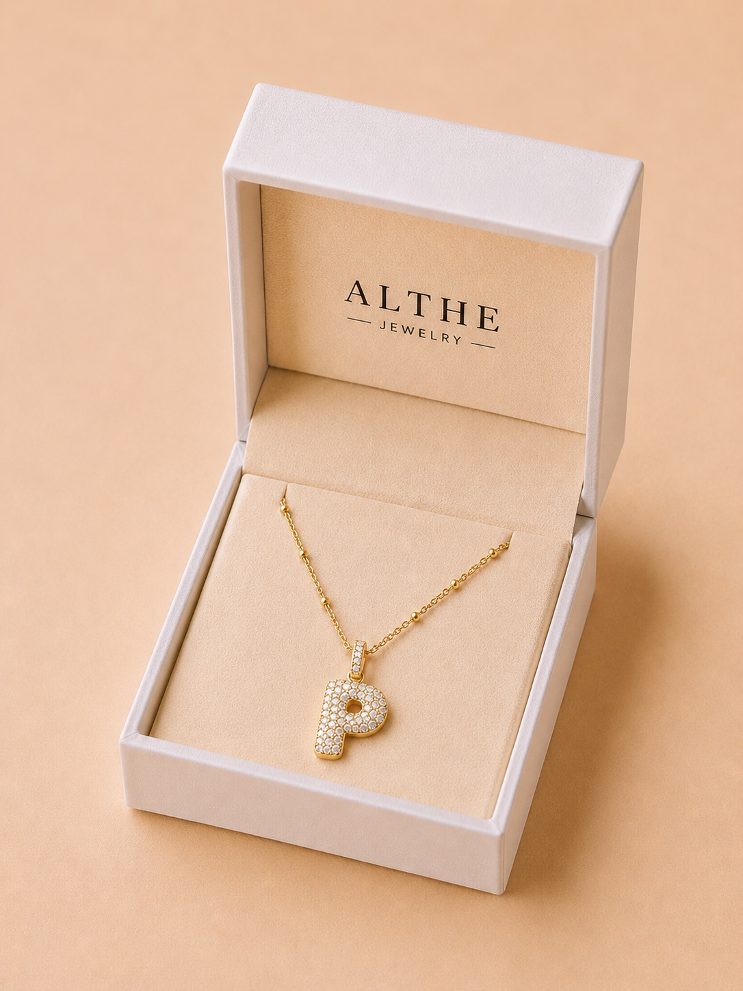 Bubble Initial Necklace