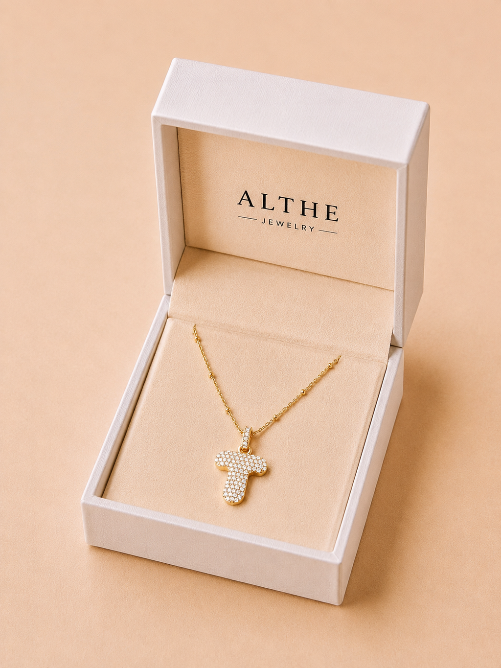 Bubble Initial Necklace