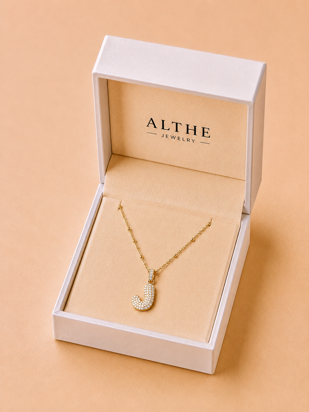 Bubble Initial Necklace