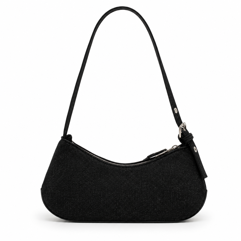 Grid Denim Bag